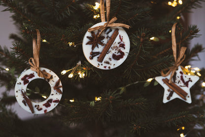 Christmas Scented Tree Decorations: Star / Cranberry Orange and Cinnamon Bobella Co. 
