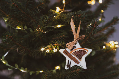 Christmas Scented Tree Decorations: Star / Spiced Oranges Bobella Co. 