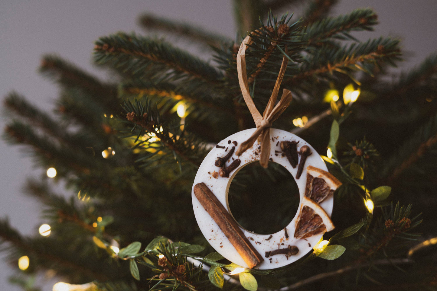Christmas Scented Tree Decorations: Wreath / Spiced Oranges Bobella Co. 