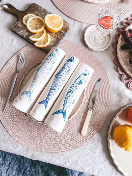 Lottie Day - Fish Napkin Gift Set Napkins Lottie Day 