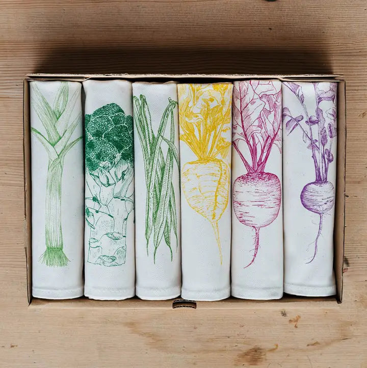 Lottie Day - Garden Veg Napkin Gift Set Napkins Lottie Day 
