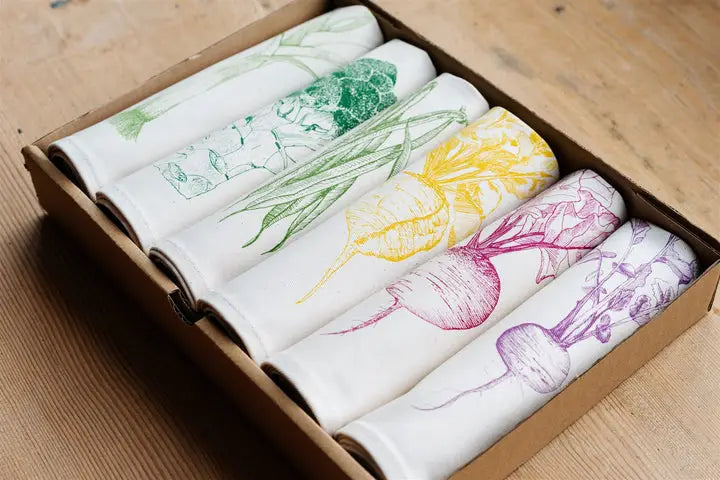 Lottie Day - Garden Veg Napkin Gift Set Napkins Lottie Day 