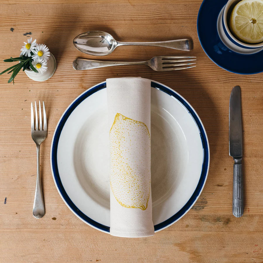 Lottie Day - Lemon Napkin Gift Set Napkins Lottie Day 