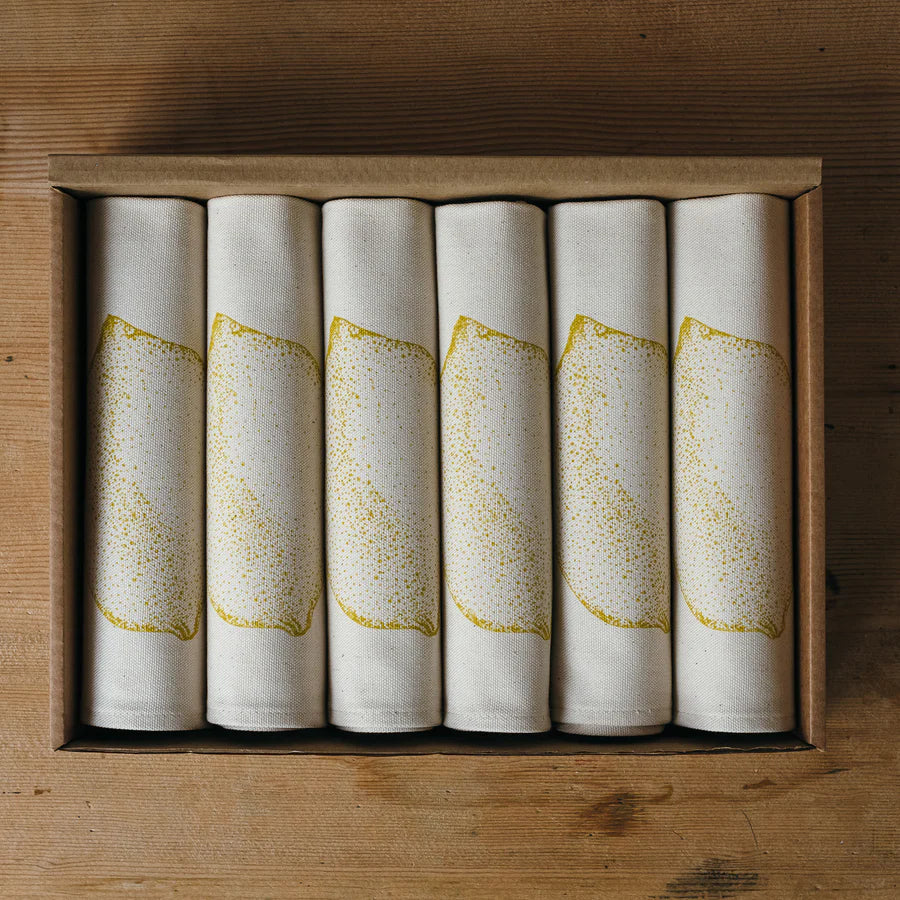 Lottie Day - Lemon Napkin Gift Set Napkins Lottie Day 