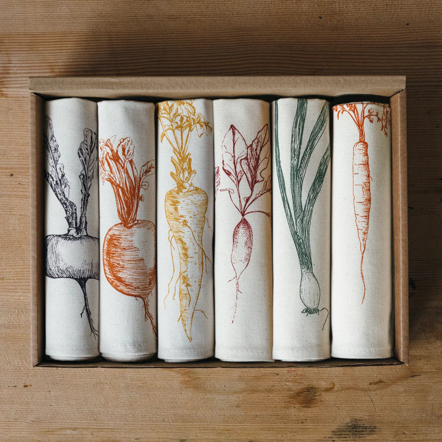 Lottie Day - Mixed Veg Napkin Gift Set Napkins Lottie Day 