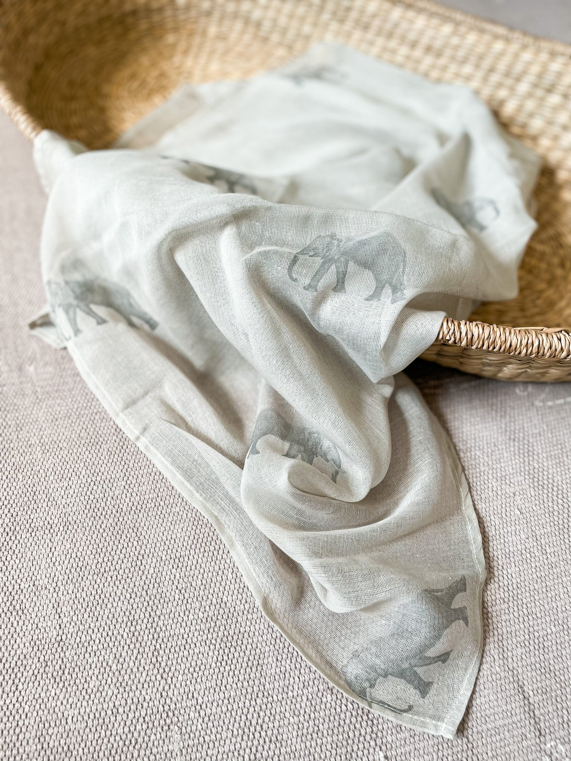 Summer Swaddle - Effie the Elephant Sand Swaddle Janemade 