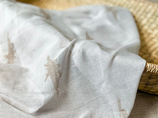 Summer Swaddle - Stig the Stegosaurus Pink Swaddle Janemade 