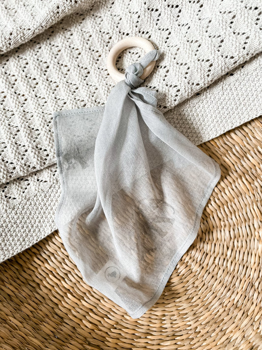 Teething Comforter - Effie the Elephant Grey Teether Janemade 
