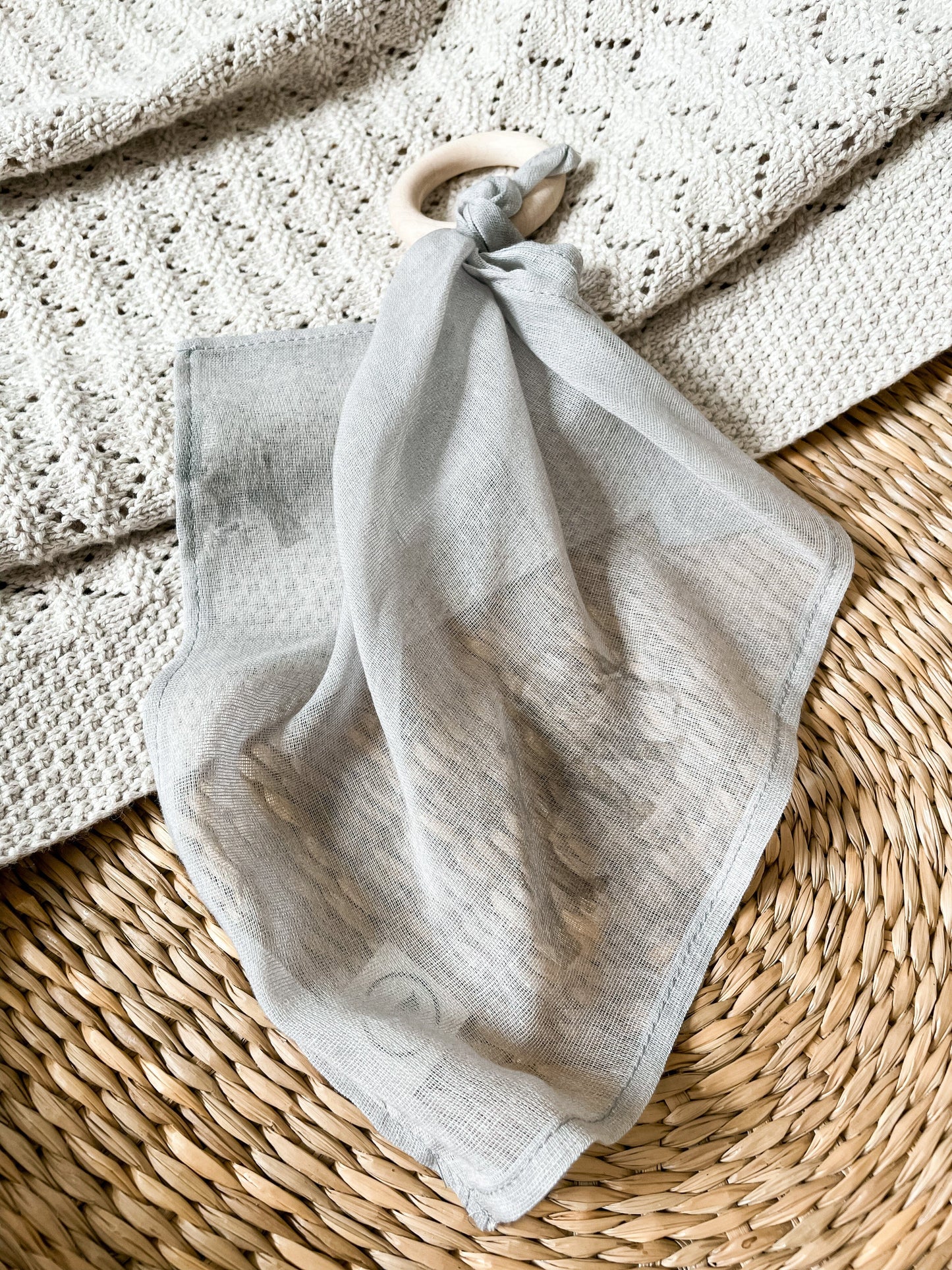Teething Comforter - Effie the Elephant Grey Teether Janemade 