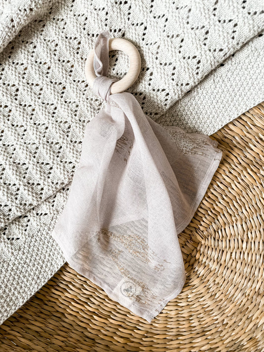Teething Comforter - Gentle Giraffe Pink Teether Janemade 