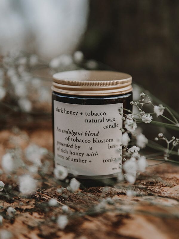 The Kindred Folk - Dark Honey + Tobacco Candle Candles The Kindred Folk 